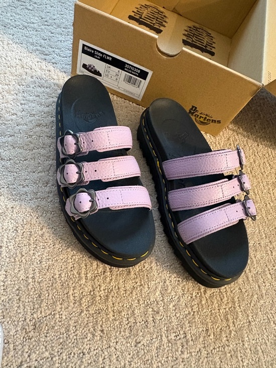 Dr. Martens Shoes - Dr. Martens Blair Slide in Lilac 8 New
